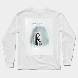 You’re never alone, penguin, spirt animal Long Sleeve T-Shirt